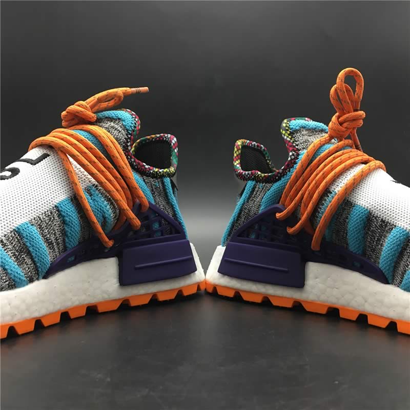 Pharrell Williams x adidas Originals Hu NMD Trail SOLARHU White Purple Mens Womens Shoes